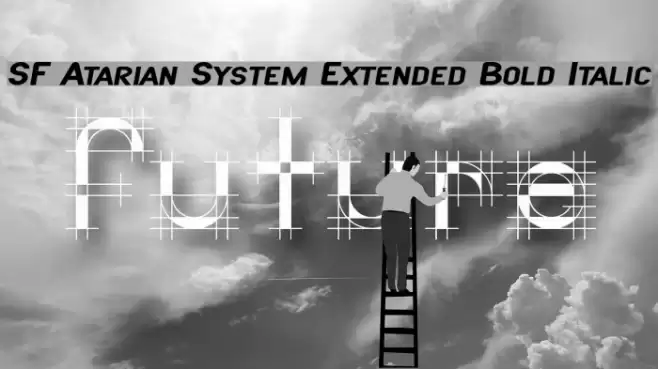 SF Atarian System Extended Bold Italic フォント examples
