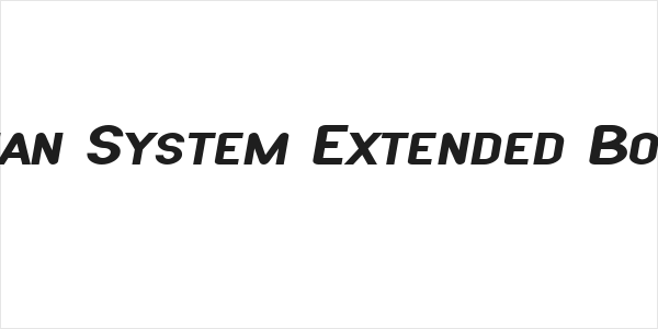 SF Atarian System Extended Bold Italic Logo