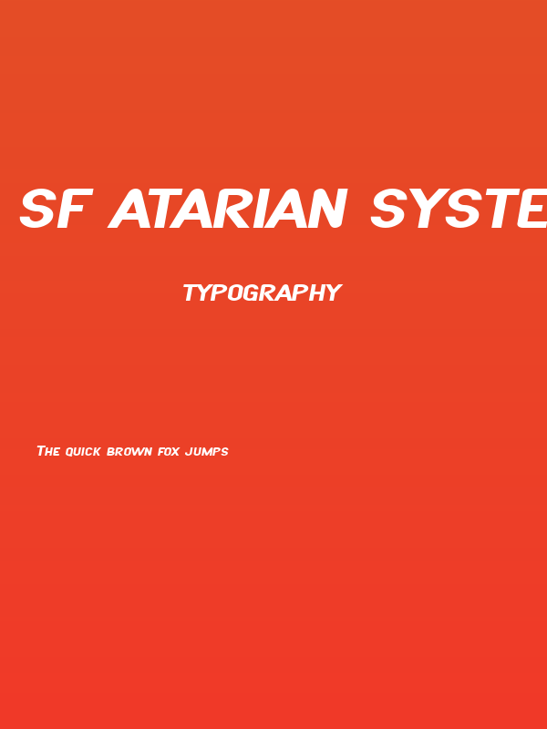 SF Atarian System Extended Bold Italic Poster