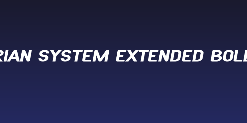 SF Atarian System Extended Bold Italic Social Header