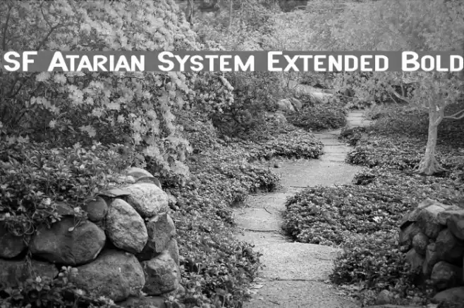 SF Atarian System Extended Bold フォント examples