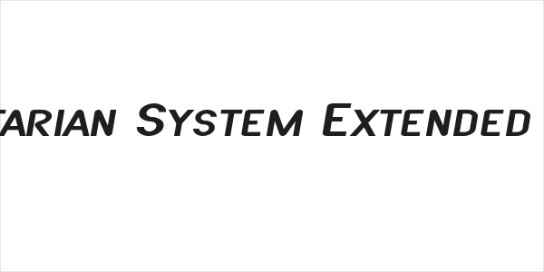SF Atarian System Extended Italic Logo