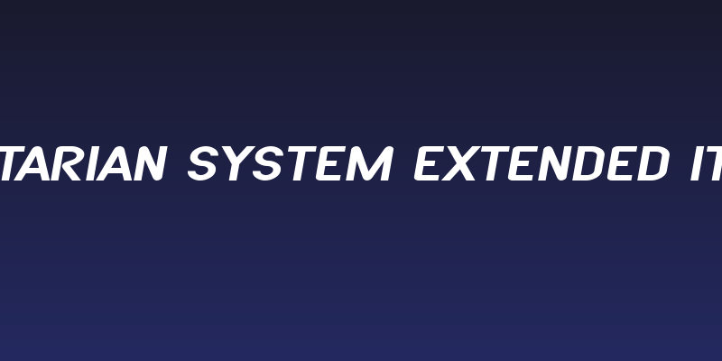 SF Atarian System Extended Italic Social Header