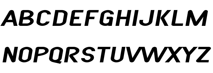 SF Atarian System Extended Italic Font LOWERCASE