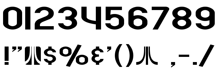 SF Atarian System Extended フォント その他の文字