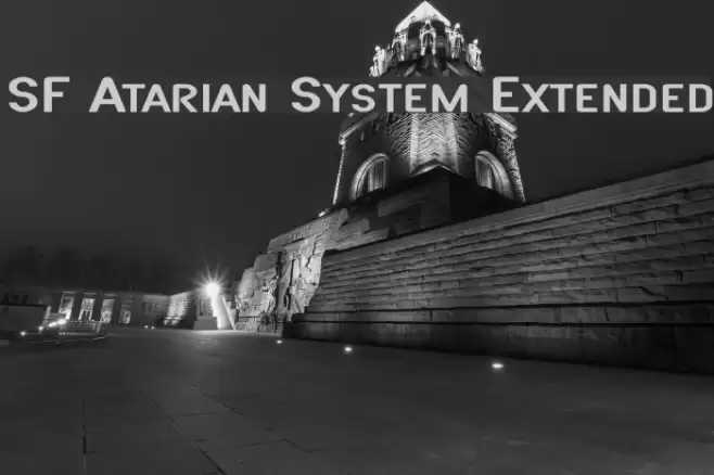 SF Atarian System Extended フォント examples