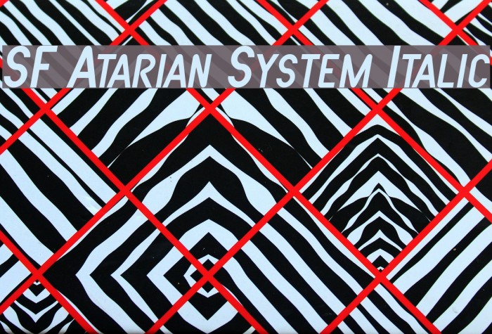 SF Atarian System Italic Polices examples