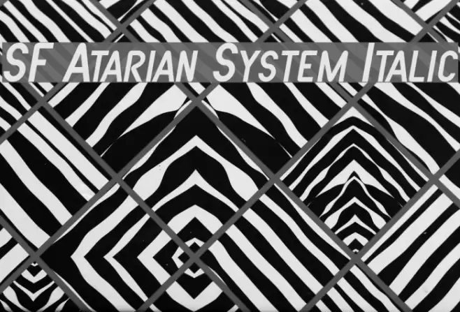 SF Atarian System Italic Polices examples