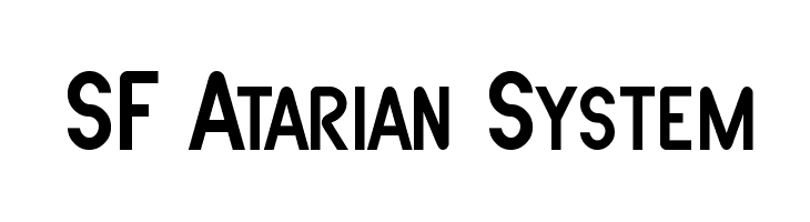 SF Atarian System फ़ॉन्ट