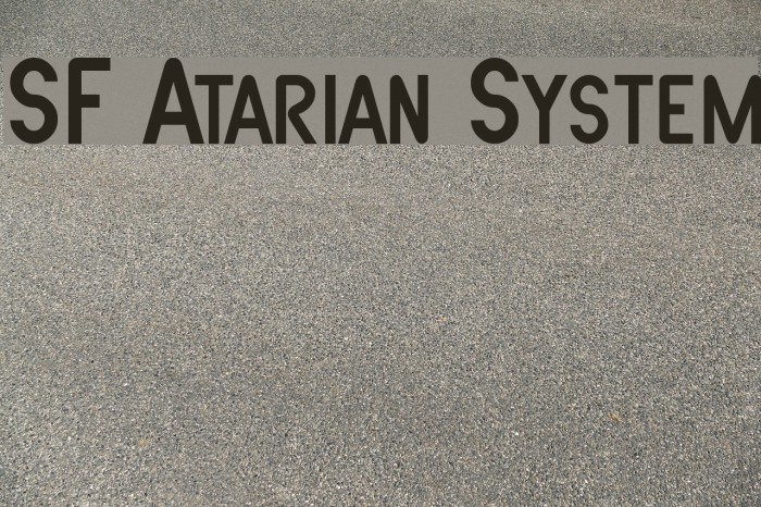 SF Atarian System Font examples