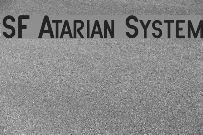 SF Atarian System フォント examples