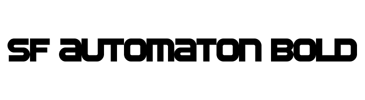 SF Automaton Bold Font