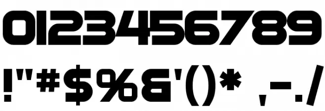 SF Automaton Bold Font OTHER CHARS