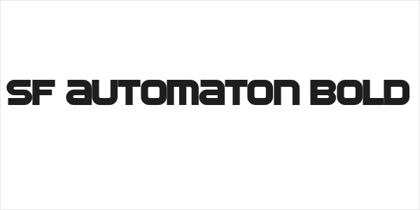 SF Automaton Bold Logo