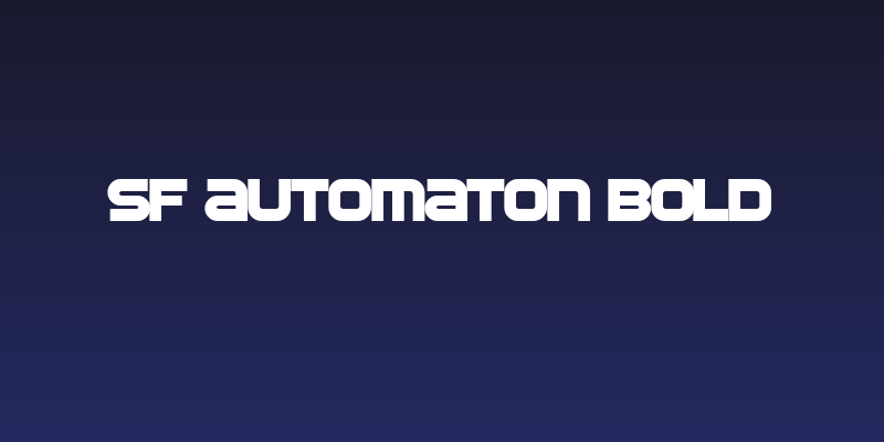 SF Automaton Bold Social Header
