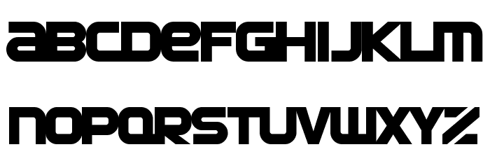 SF Automaton Bold Font LOWERCASE