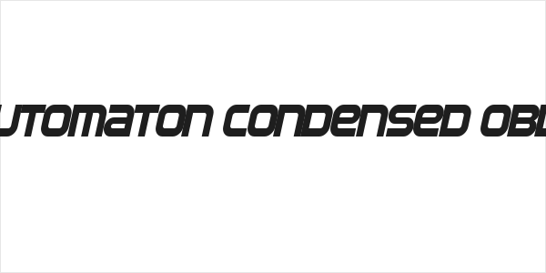 SF Automaton Condensed Oblique Logo