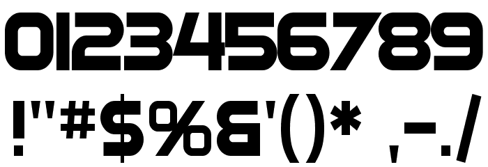 SF Automaton Condensed Font OTHER CHARS