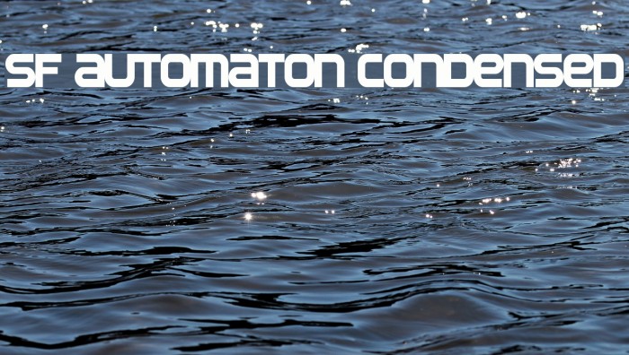 SF Automaton Condensed Font examples