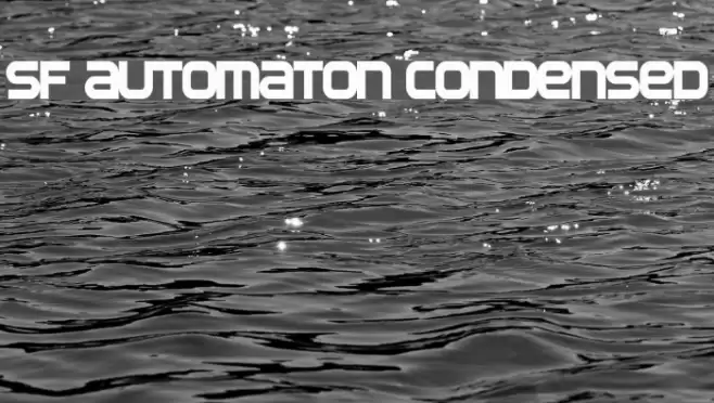 SF Automaton Condensed Font examples
