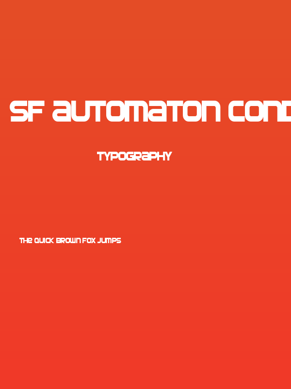 SF Automaton Condensed Poster