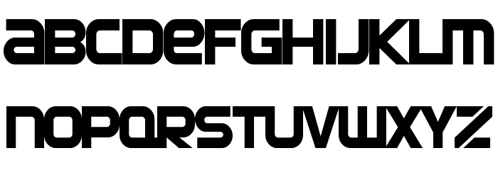SF Automaton Condensed Font LOWERCASE