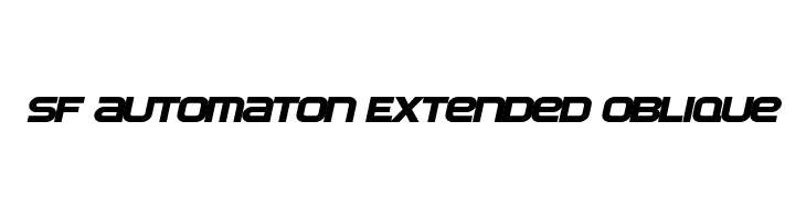 SF Automaton Extended Oblique  免费字体下载