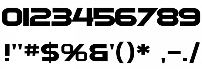 SF Automaton Extended Font OTHER CHARS