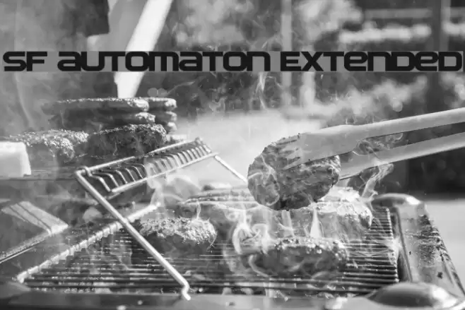 SF Automaton Extended Font examples