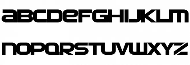 SF Automaton Extended Font LOWERCASE