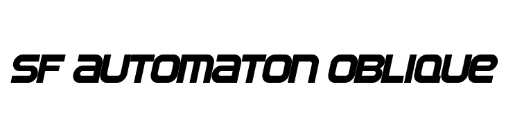 SF Automaton Oblique  font caratteri gratis