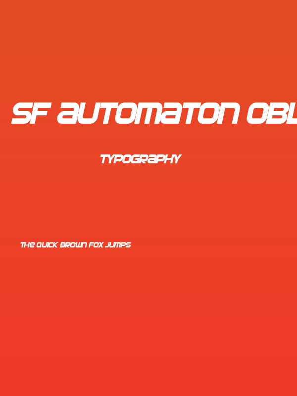SF Automaton Oblique Poster