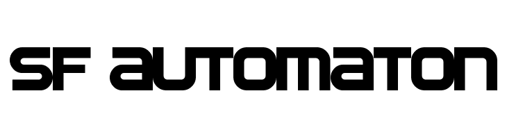 SF Automaton Font