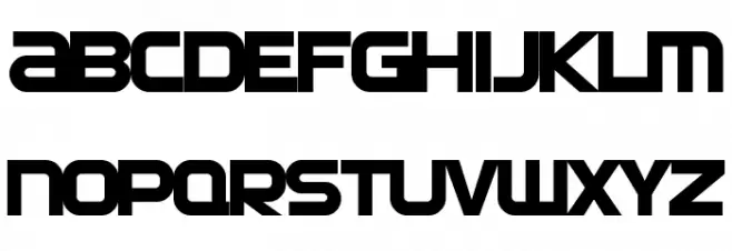 SF Automaton Font Litere mari