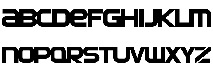 SF Automaton Font LOWERCASE