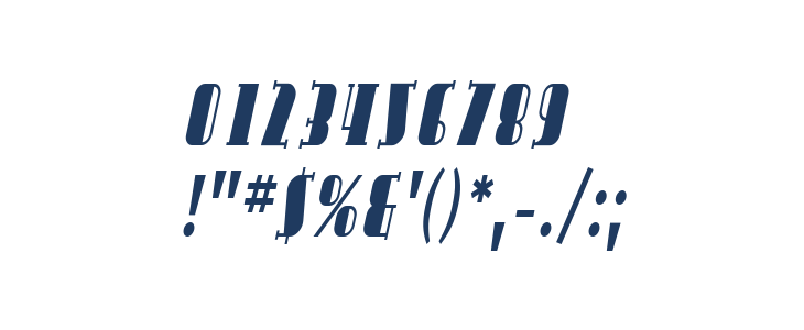 SF Avondale Cond Italic Other Characters