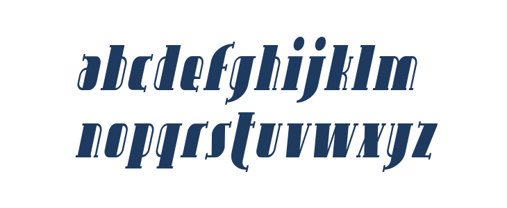 SF Avondale Cond Italic Lowercase