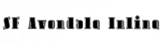 SF Avondale Inline  Fuentes Gratis Descargar