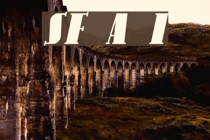 SF Avondale Italic Font examples
