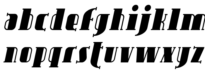 SF Avondale Italic Font LOWERCASE