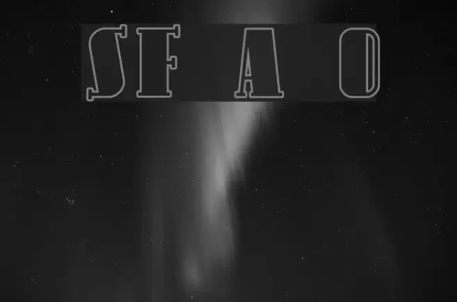 SF Avondale Outline Font examples