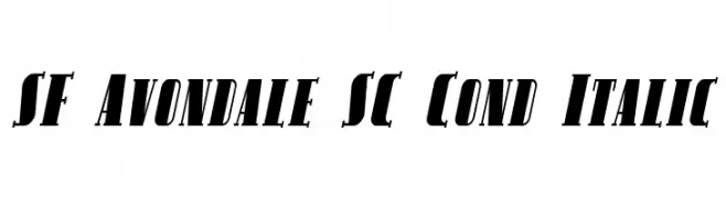 SF Avondale SC Cond Italic  Fuentes Gratis Descargar