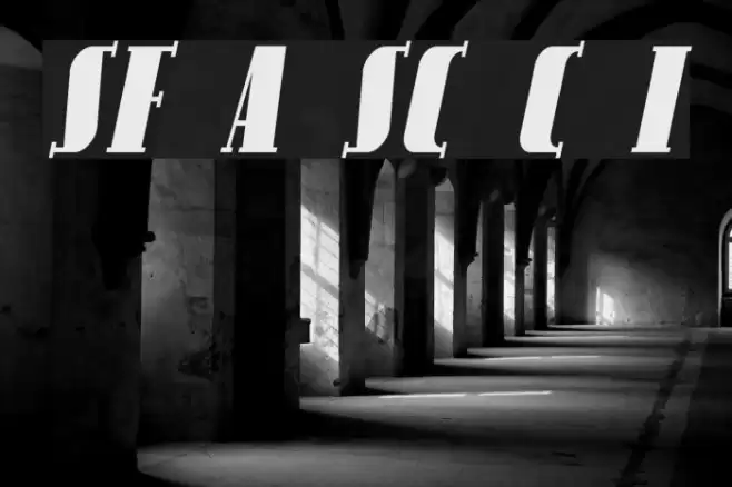 SF Avondale SC Cond Italic Font examples