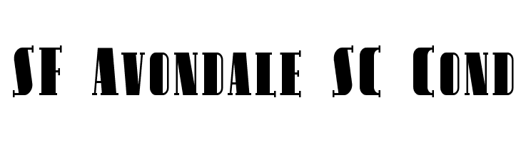SF Avondale SC Cond  font caratteri gratis