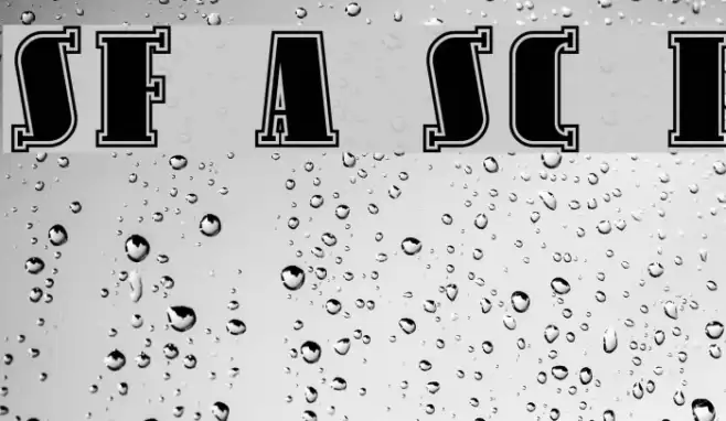 SF Avondale SC Inline Font examples