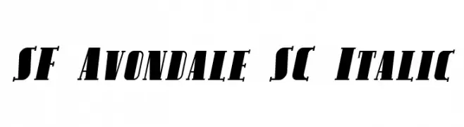 SF Avondale SC Italic  Fuentes Gratis Descargar