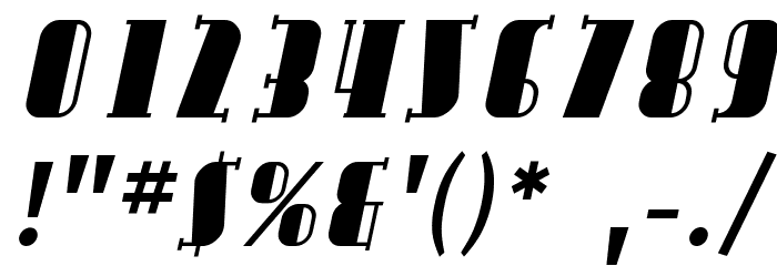 SF Avondale SC Italic Font OTHER CHARS
