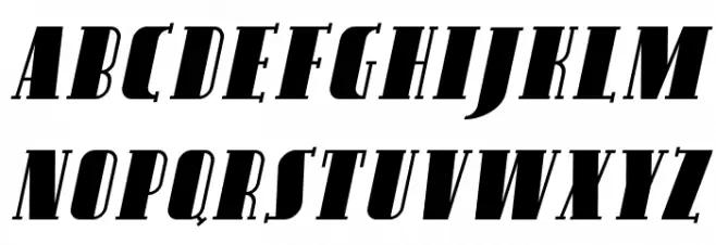 SF Avondale SC Italic Schriftart Groß