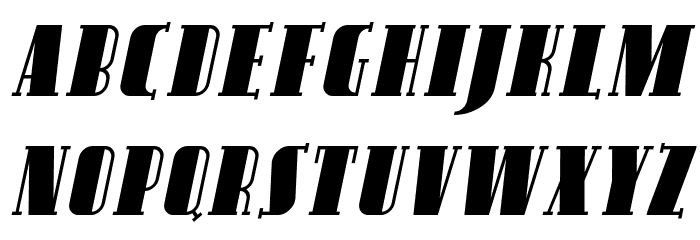 SF Avondale SC Italic Font LOWERCASE
