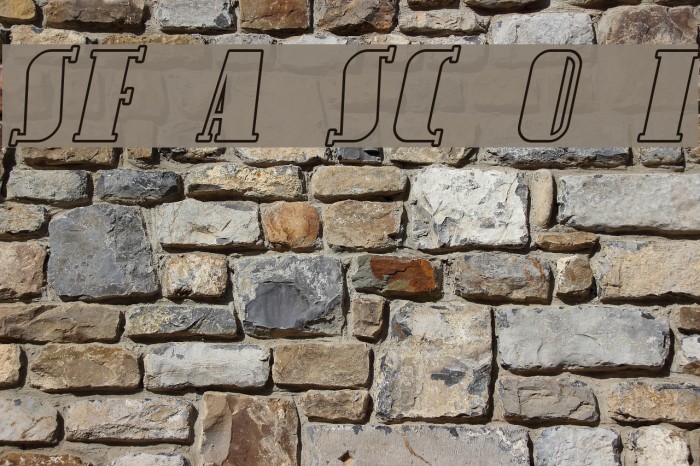 SF Avondale SC Outline Italic Example 2